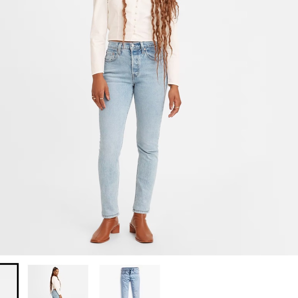 Levi’s 501 skinny jeans in light wash